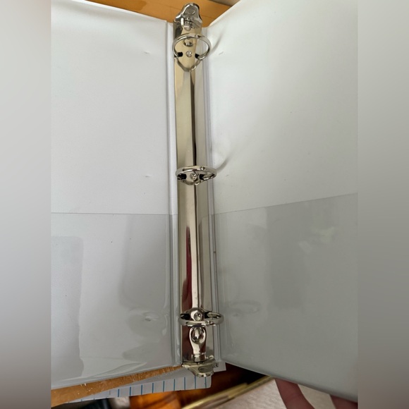 Pink cat Office Binder for Stylish Organization with 1” rings - Picture 3 of 4